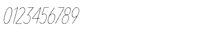 Limit Display Cm Hairline Italic Font OTHER CHARS