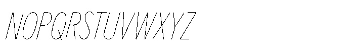 Limit Display Cm Hairline Italic Font UPPERCASE