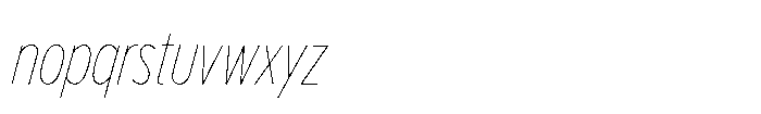 Limit Display Cm Hairline Italic Font LOWERCASE