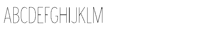 Limit Display Cm Hairline Font UPPERCASE