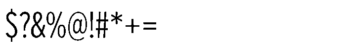 Limit Display Cm Light Font OTHER CHARS