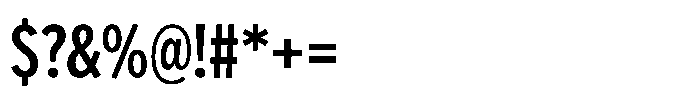 Limit Display Cm Medium Font OTHER CHARS