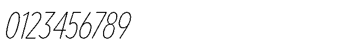 Limit Display Cm Thin Italic Font OTHER CHARS