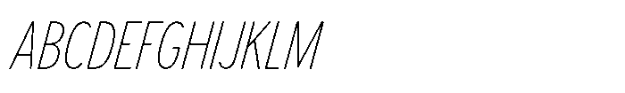 Limit Display Cm Thin Italic Font UPPERCASE