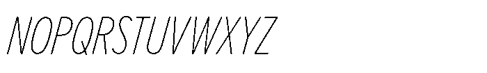 Limit Display Cm Thin Italic Font UPPERCASE