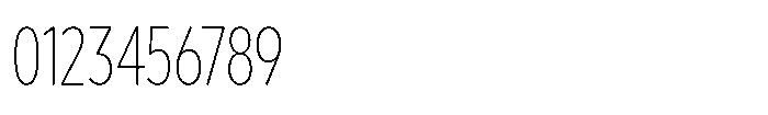 Limit Display Cm Thin Font OTHER CHARS