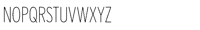 Limit Display Cm Thin Font UPPERCASE