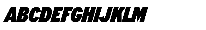 Limit Display Cm XBlack Italic Font UPPERCASE