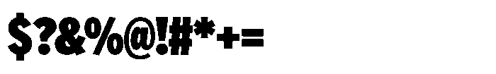 Limit Display Cm XBlack Font OTHER CHARS