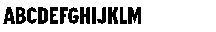 Limit Display Cm XBold Font UPPERCASE