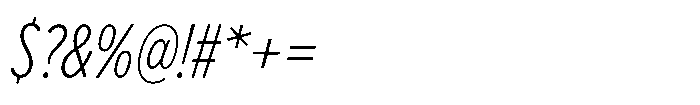 Limit Display Cm XLight Italic Font OTHER CHARS