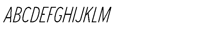 Limit Display Cm XLight Italic Font UPPERCASE