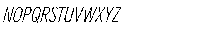 Limit Display Cm XLight Italic Font UPPERCASE
