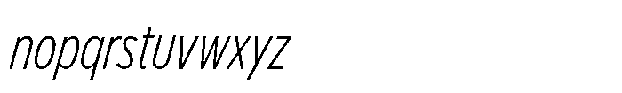 Limit Display Cm XLight Italic Font LOWERCASE