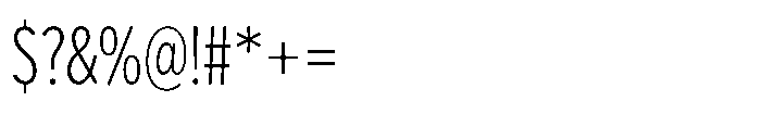 Limit Display Cm XLight Font OTHER CHARS