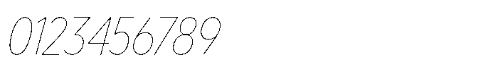 Limit Display Condensed Hairline Italic Font OTHER CHARS