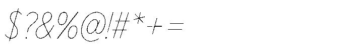 Limit Display Condensed Hairline Italic Font OTHER CHARS