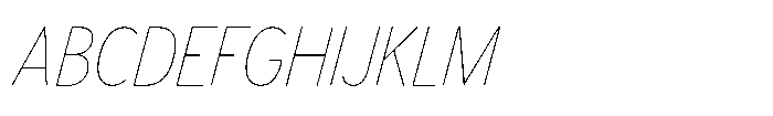 Limit Display Condensed Hairline Italic Font UPPERCASE
