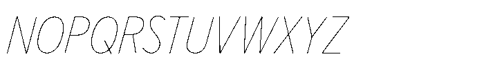 Limit Display Condensed Hairline Italic Font UPPERCASE