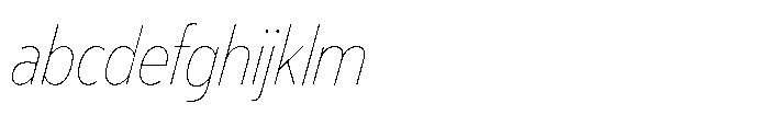 Limit Display Condensed Hairline Italic FONT