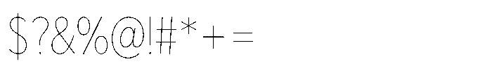 Limit Display Condensed Hairline Font OTHER CHARS