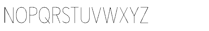 Limit Display Condensed Hairline Font UPPERCASE