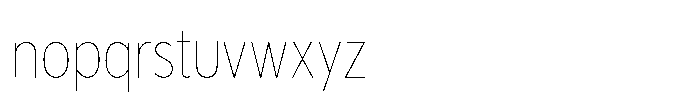 Limit Display Condensed Hairline Font LOWERCASE