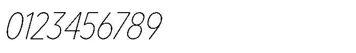 Limit Display Condensed Thin Italic Font OTHER CHARS