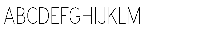 Limit Display Condensed Thin Font UPPERCASE