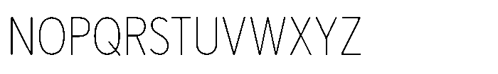 Limit Display Condensed Thin Font UPPERCASE