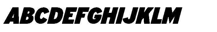 Limit Display Condensed XBlack Italic Font UPPERCASE