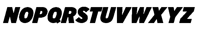 Limit Display Condensed XBlack Italic Font UPPERCASE