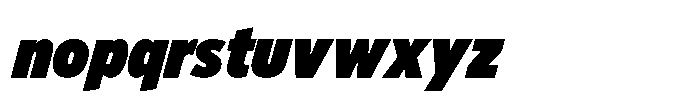 Limit Display Condensed XBlack Italic Font LOWERCASE