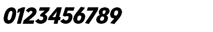 Limit Display Condensed XBold Italic Font OTHER CHARS