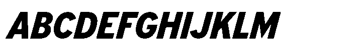 Limit Display Condensed XBold Italic Font UPPERCASE