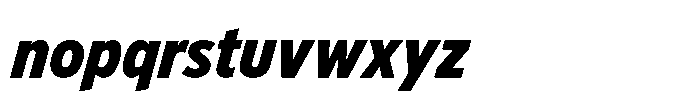 Limit Display Condensed XBold Italic Font LOWERCASE