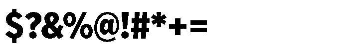 Limit Display Condensed XBold Font OTHER CHARS