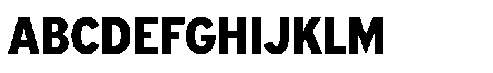 Limit Display Condensed XBold Font UPPERCASE