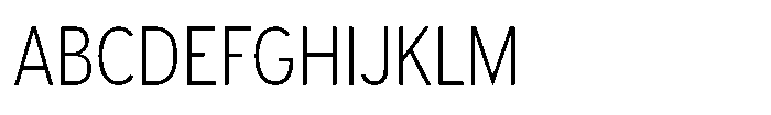 Limit Display Condensed XLight Font UPPERCASE