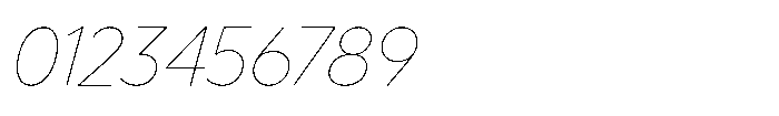Limit Display Hairline Italic Font OTHER CHARS