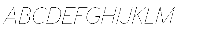 Limit Display Hairline Italic Font UPPERCASE