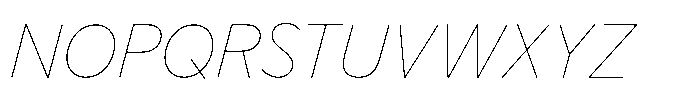 Limit Display Hairline Italic Font UPPERCASE