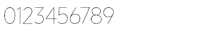 Limit Display Hairline Font OTHER CHARS