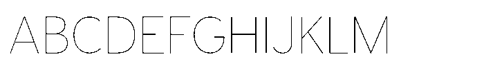 Limit Display Hairline Font UPPERCASE