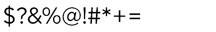 Limit Display Light Font OTHER CHARS
