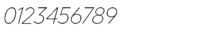 Limit Display Thin Italic Font OTHER CHARS