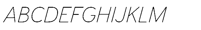 Limit Display Thin Italic Font UPPERCASE