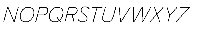 Limit Display Thin Italic Font UPPERCASE