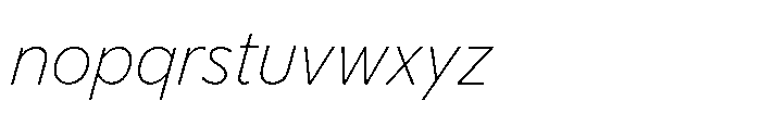 Limit Display Thin Italic Font LOWERCASE