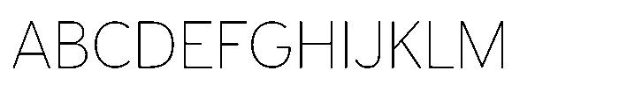 Limit Display Thin Font UPPERCASE